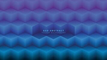 abstract vector background 3D boxes geomatric bg blue and purple gradient modern