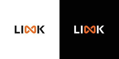 Modern and professional link logo design vector