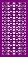 Decorative vector pattern for cnc laser