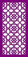 Decorative vector pattern for cnc laser