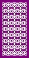 Decorative vector pattern for cnc laser