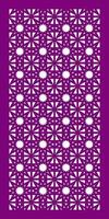 Decorative vector pattern for cnc laser