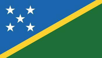 Solomon Islands flag icon in flat style. National sign vector illustration. Politic business concept.
