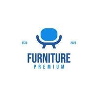 Sofa Furniture Logo Design Concept Vector Illustration Symbol Icon