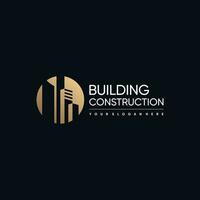 Building logo vector with modern and simple style