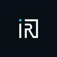 Letter R logo vector with modern and simple style