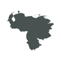 Venezuela vector map. Black icon on white background.