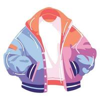 teenage jacket in flat style isolated on background vector