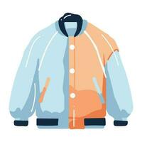 teenage jacket in flat style isolated on background vector