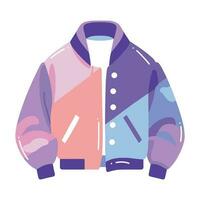 teenage jacket in flat style isolated on background vector