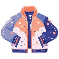 teenage jacket in flat style isolated on background vector