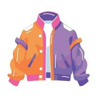 teenage jacket in flat style isolated on background vector