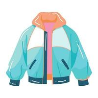 teenage jacket in flat style isolated on background vector