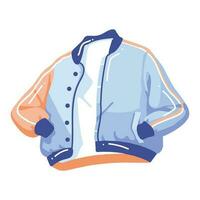 teenage jacket in flat style isolated on background vector