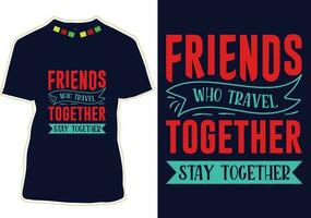 Friendship Day T-shirt Design vector