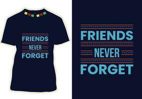 Friendship Day T-shirt Design vector