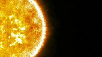 giusto parte di sole solare sistema astratto sfondo video