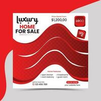 Real estate business banner design collection. Home sale or real estate banner design. Set of social media post templates for real estate home sale promotion Pro Vector