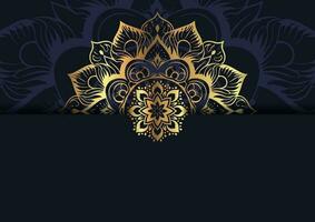 luxury background with decorative mandala design vector