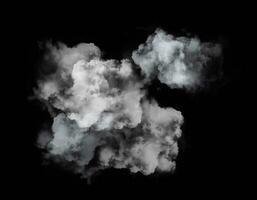 set of Smoke spreading on dark background photo