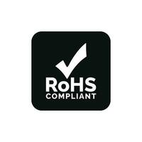 Rohs mark packaging icon symbol vector