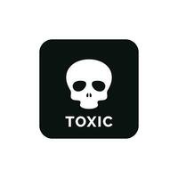 Poison toxic packaging mark icon symbol vector