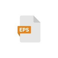 EPS file icon isolated on white background vector