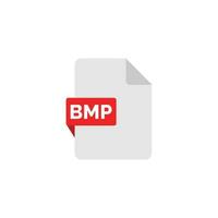 BMP file icon isolated on white background vector