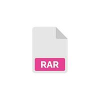 RAR file icon isolated on white background vector