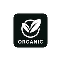 Organic packaging mark icon symbol vector