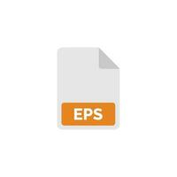 EPS file icon isolated on white background vector