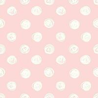Sketchy doodle pink seamless texture vector