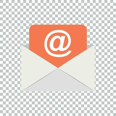 Mail envelope icon in flat style. Email message vector illustration on isolated background. Mailbox e-mail business concept.