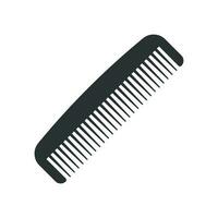 Hair brush icon in flat style. Comb accessory vector illustration on white isolated background. Hairbrush business concept.