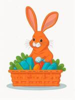 Vibrant Easter Design Celebrate the Season with Joyful and Eye-Catching Creations, Generative AI photo