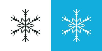 Snowflake icon in flat style. Snow flake winter vector illustration on isolated background. Christmas snowfall ornament business concept.