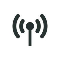 Wifi internet sign icon in flat style. Wi-fi wireless technology vector illustration on white isolated background. Network wifi business concept.