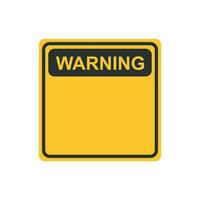 Warning, caution sign icon in flat style. Danger alarm vector illustration on white isolated background. Alert risk business concept.