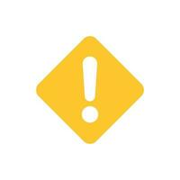 Exclamation mark icon in flat style. Danger alarm vector illustration on white isolated background. Caution risk business concept.