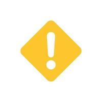 Exclamation mark icon in flat style. Danger alarm vector illustration on white isolated background. Caution risk business concept.