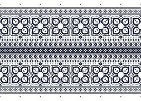 geometric flower and mandala ethnic fabric pattern for cloth carpet wallpaper background wrapping etc. vector