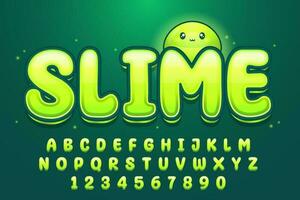 decorative slimy text effect vector design