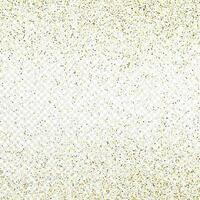 Gold glitter confetti backdrop isolated on white transparent background. Celebratory texture with shining light effect. Vector illustration.