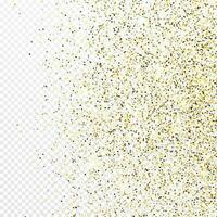 Gold glitter celebratory confetti background vector