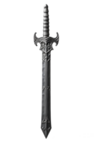 ridder staal zwaard geïsoleerd Aan wit achtergrond ,generatief ai png