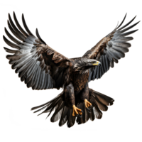 eagle isolated on transparent background ,pounced eagle png ,generative ai