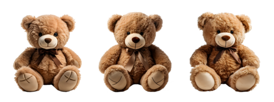 teddy bear isolated on transparent background ,generative ai png