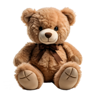 teddy bear isolated on transparent background ,generative ai png