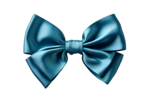 blue ribbon butterfly isolated on transparent background ,generative ai png