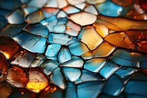 colorful glass texture ,abstract colorful glass background ,generative ai photo